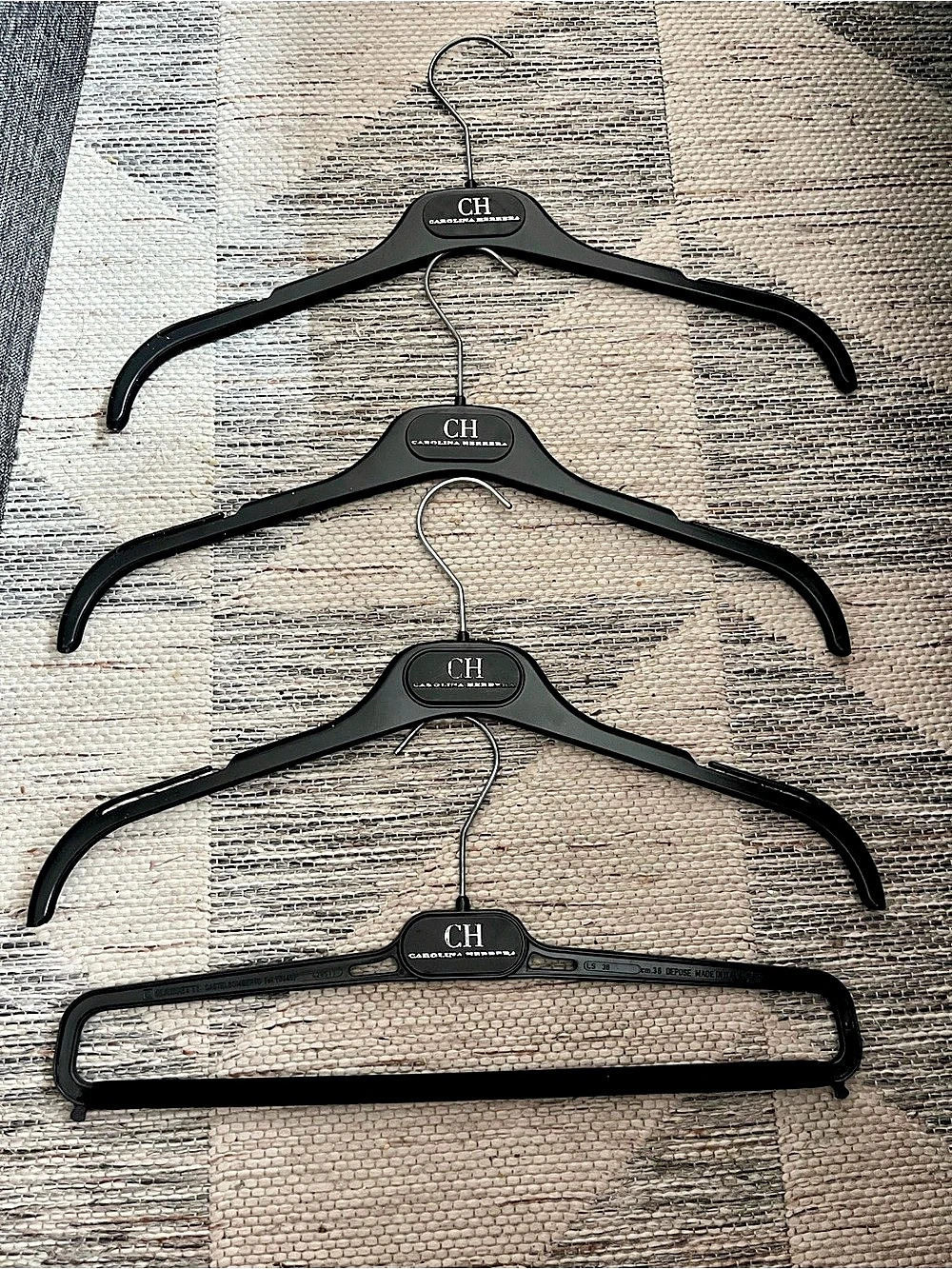 CH Set of 4 Black Clothing Hangers